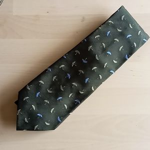 Tumi 100% Silk Umbrella Print Tie